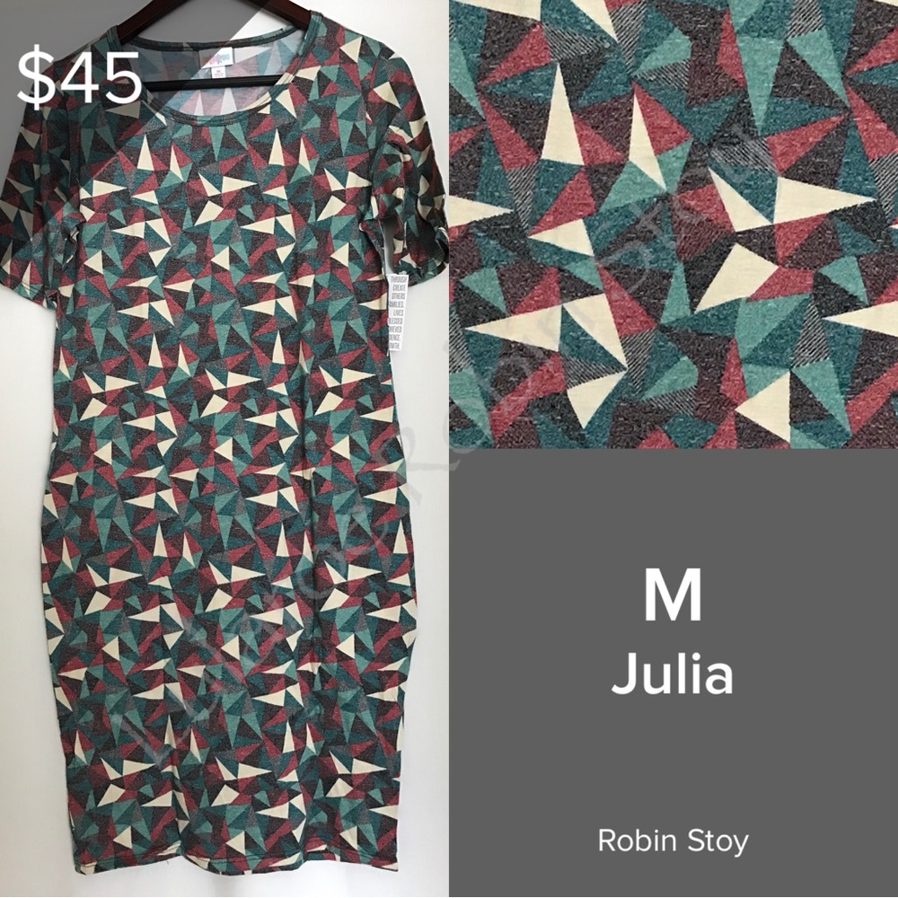 Lularoe Womens Julia Dress NWT Multi Color